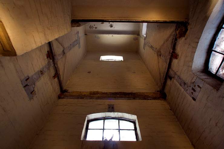 The gallows area at Toronto’s Don Jail, seen from below (The Canadian Press)