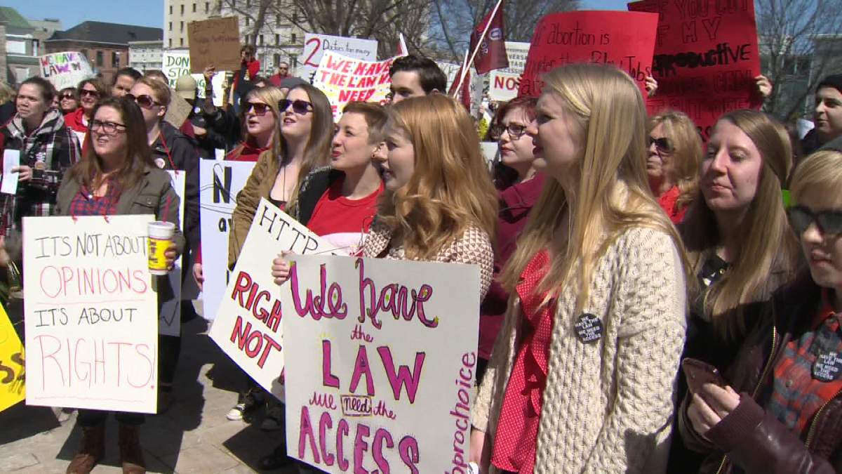 Abortion advocates have been holding rallies since the Morgentaler Clinic announced it will close at the end of July. 