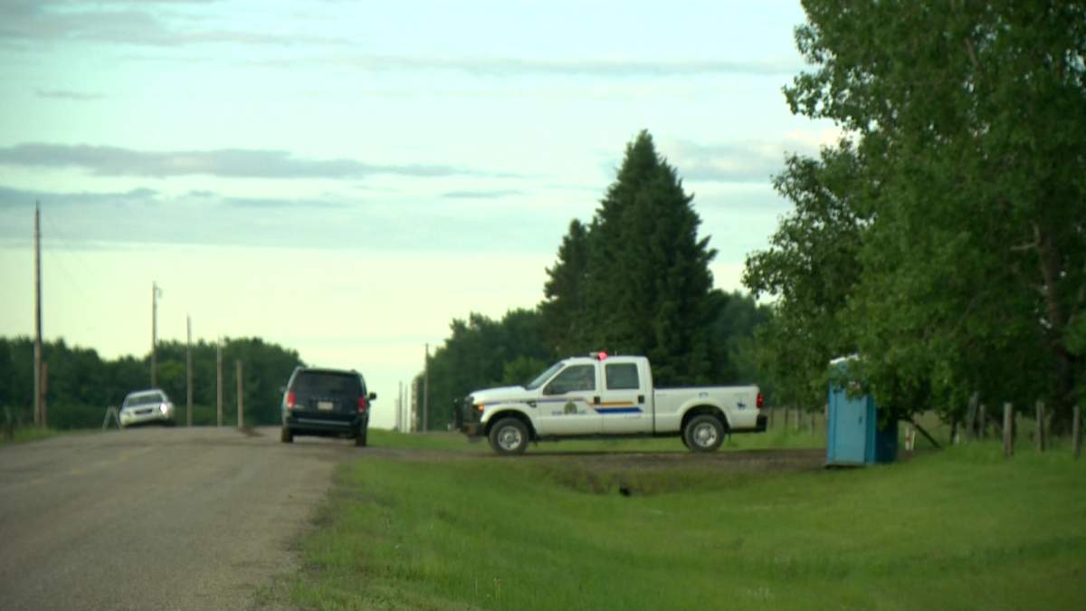 Police scour a rural home near Airdrie as they investigate the disappearance of five-year-old Nathan O'Brien, 66-year-old Alvin Cecil Liknes and 53-year-old Kathryn Fay Liknes.