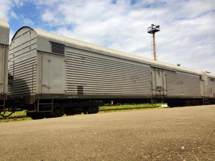 Refrigerated train car eastern Ukraine