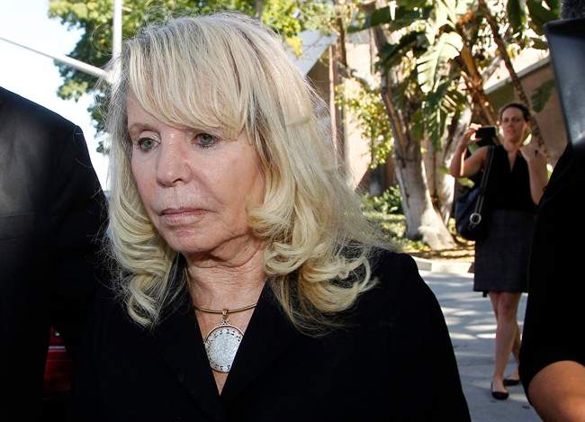 Shelly Sterling, the estranged wife of Los Angeles Clippers owner Donald Sterling, leaves a Los Angeles courthouse Monday, July 7, 2014.
