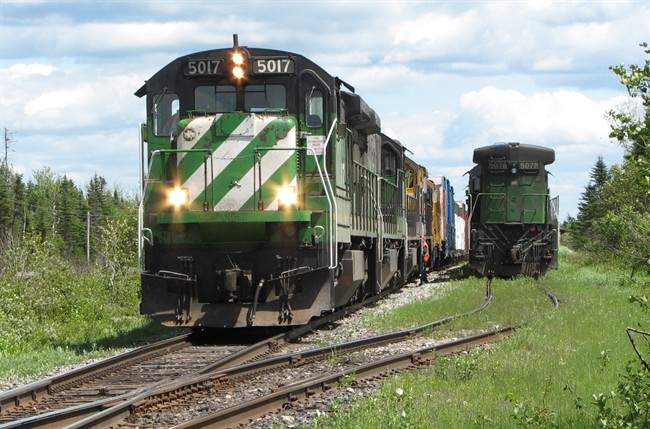 The MMA locomotive that led the Lac-Megantic train is pictured going through Nantes, Que. on June 7, 2010. THE CANADIAN PRESS/HO, Andre St-Amant.