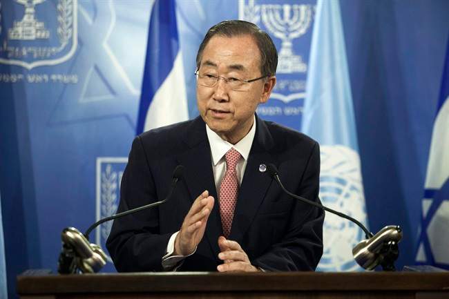 United Nations Secretary-General Ban Ki-moon could also bring home the Nobel Peace Prize this year. File photo.