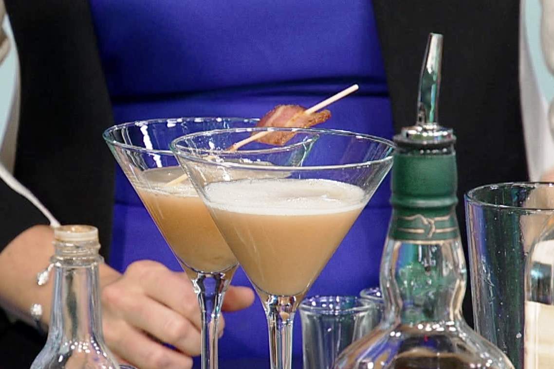 A Cowboy’s Breakfast, the signature Stampede drink from Bar C Restaurant and Lounge.