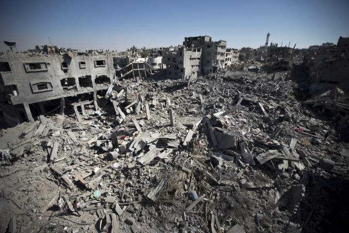 Damage in Shejaiya in the northeastern Gaza Strip