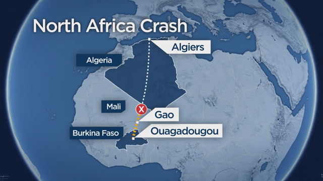 Air navigation services lost track of the Swiftair MD-83 about 50 minutes after takeoff from Ougadougou, the capital of Burkina Faso, at 0155 GMT (9:55 p.m. EDT Wednesday), the official Algerian news agency said.