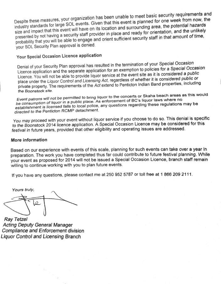 EXCLUSIVE: LCLB’s letter contradicts Boonstock’s story - image