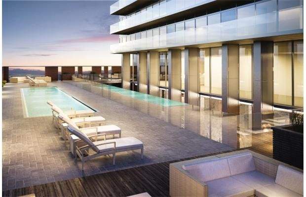 Sketch of proposed outdoor pool at the Jasper House condo complex.