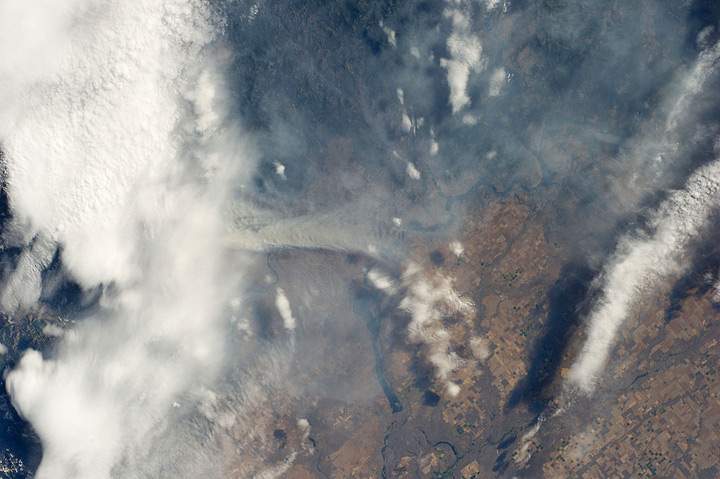 Northwest Wildfires Spotted by ISS