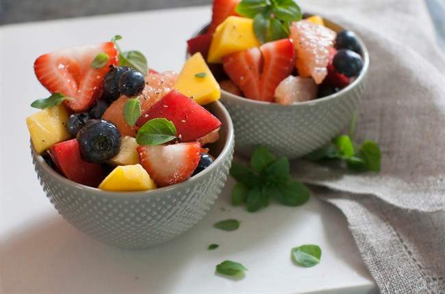 Give fruit salad zing with honey and black pepper