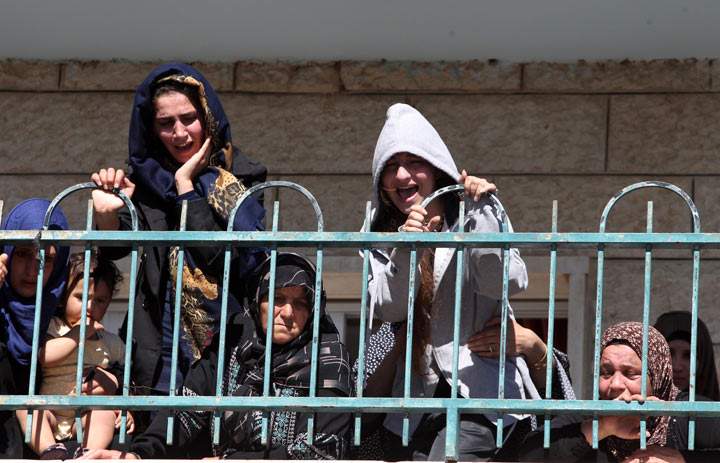 Palestinian mourners West Bank