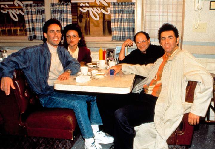 The cast of 'Seinfeld' - Jerry Seinfeld, Julia Louis-Dreyfus, Jason Alexander and Michael Richards.