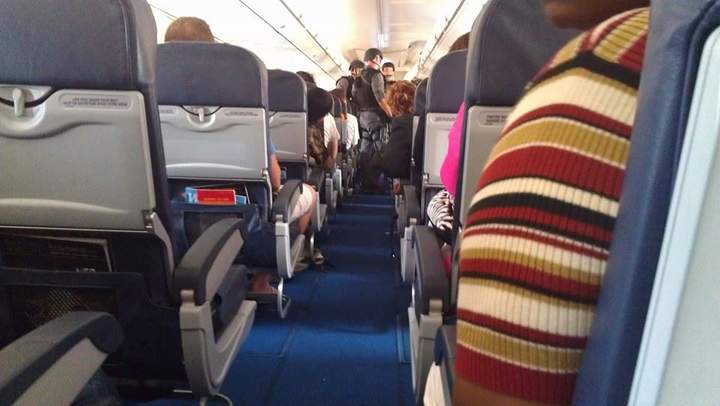Alain Alphonso posted images of the tactical team and the Sunwing plane on his Facebook page.