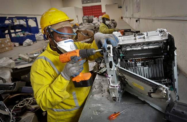 The amount of electronic waste generated globally last year is enough to fill 100 Empire State Buildings and represents more than 15 pounds (6.8 kilograms) for every living person.