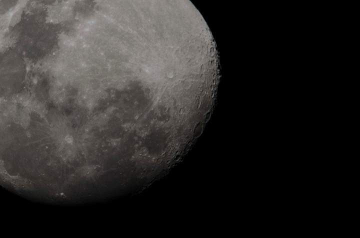 The moon, viewed from Sydney on August 8, 2014, as the world prepares for the Supermoon, also known as a perigee moon.