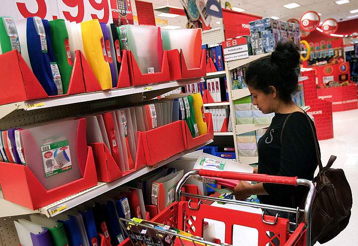 Tips for saving money when back to school shopping.