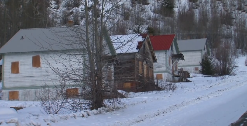 The ghost town of Bradian has 22 homes still standing, and is on the market for under a million dollars.