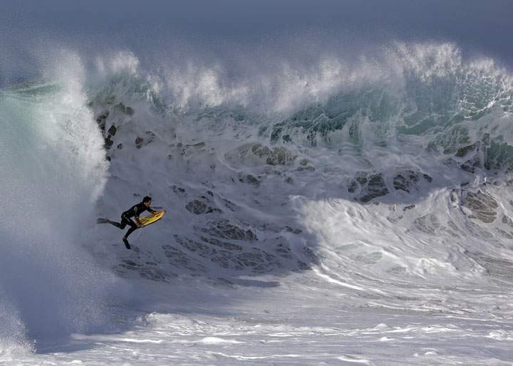 Hurricane Marie brings big waves to California