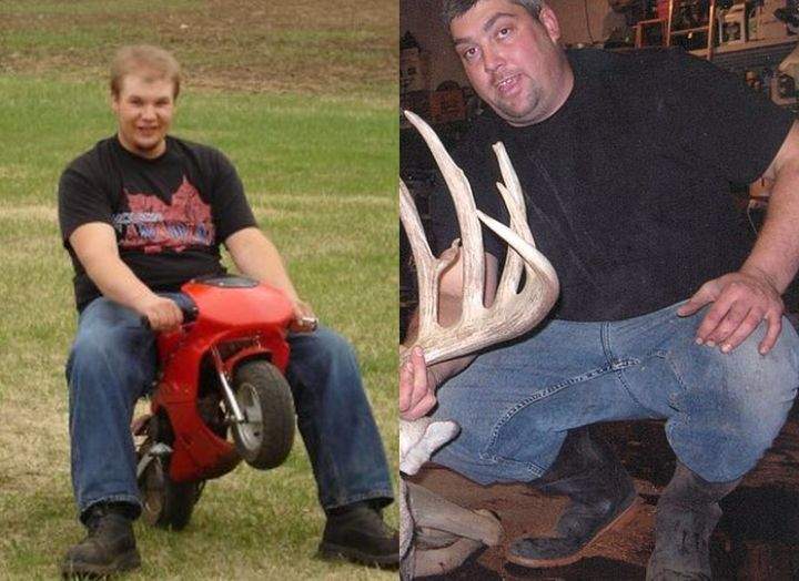 Then 29-year-old Joshua Frank (L) and then 38-year-old Jason Klaus (R).