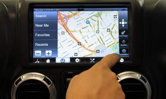 In-car QNX Software technology is pictured in Ottawa on July 13, 2012. At a meeting held by the Kanata North BIA on Monday, the organization announced exponential growth in Ottawa's tech sector.