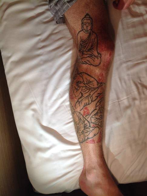 Jason S. Polley, an English professor in Hong Kong, originally of Russell, Ont., says he was vacationing in Myanmar when he was forced to leave because his tattoos supposedly caused offence.