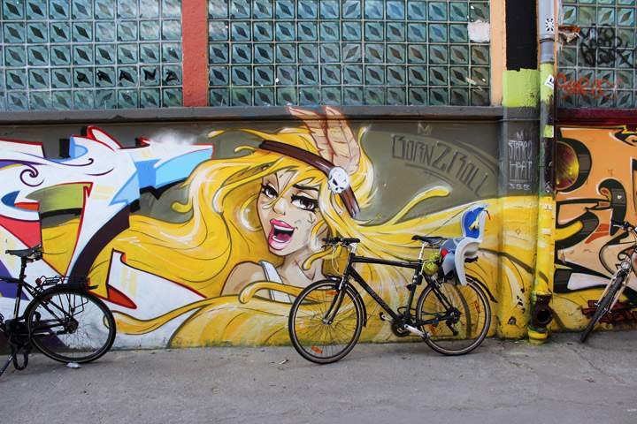 A graffiti mural in Berlin.