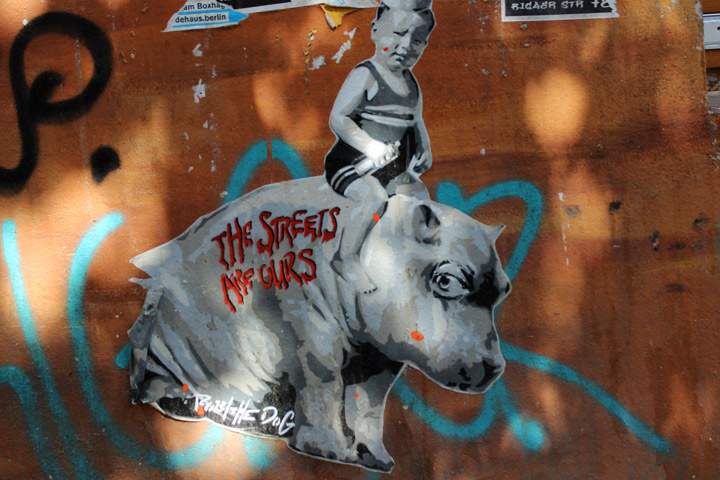 Graffiti sticker in Berlin