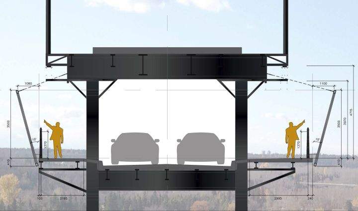 high level bridge barriers
