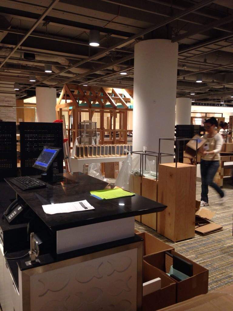Inside Calgary's Nordstrom location.