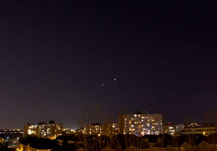 Jupiter and Venus conjunction