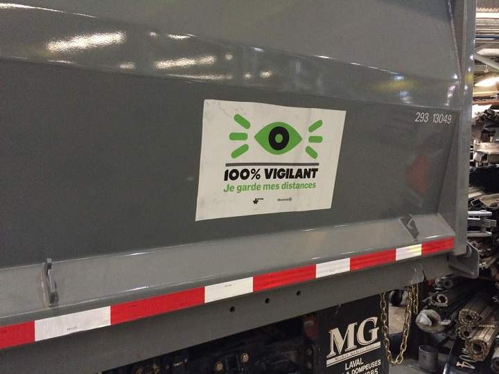 Montreal will spend $2.5 million equipping 70 of its heavy trucks with lateral safety arms to protect cyclists.