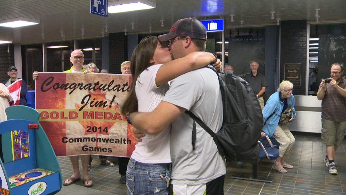 Jim Steacy received a golden welcome home after winning the Commonwealth Games in 2014. He hopes for the same at the 2015 Pan Ams.