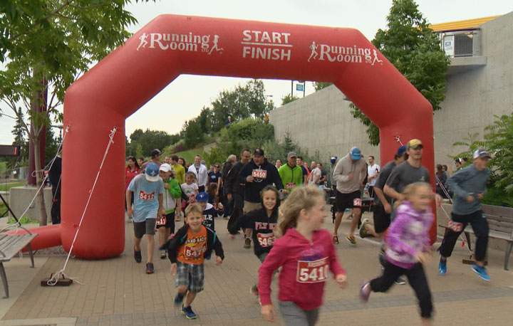Saskatonians preserve the legacy of Mandi Schwartz at River Landing on Saturday afternoon.