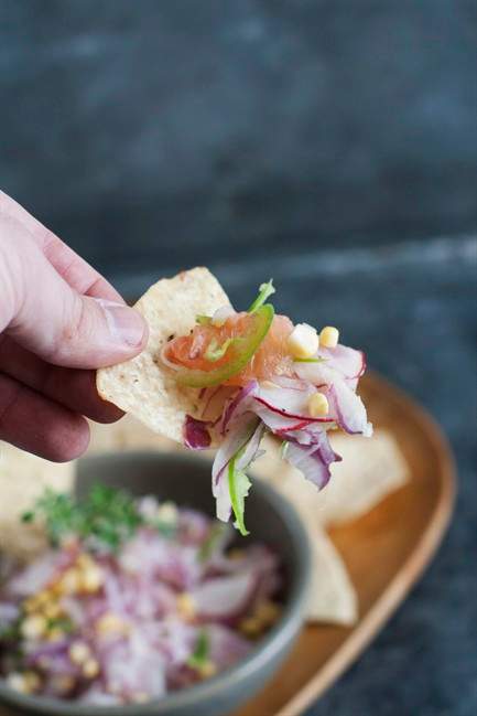 A shaved salsa that needs no tomatoes no chopping