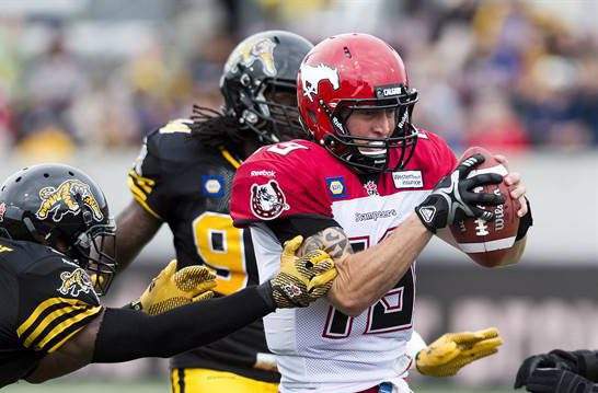 The Tiger-Cats have now lost 12 consecutive games against the Stampeders dating back to 2011.