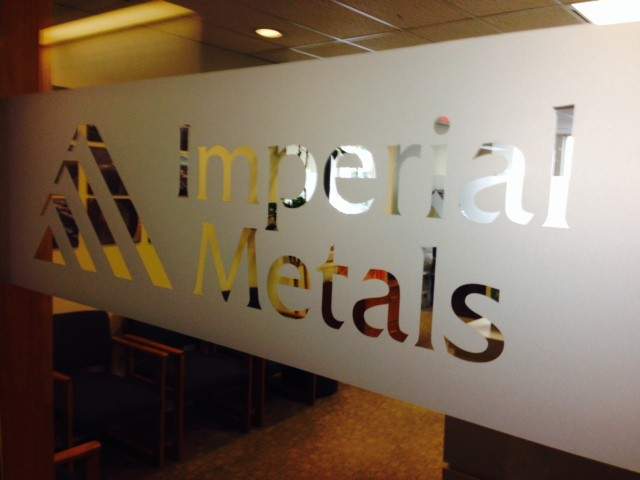The office of Imperial Metals Corporation, which owns Mount Polley and Red Chris mines.