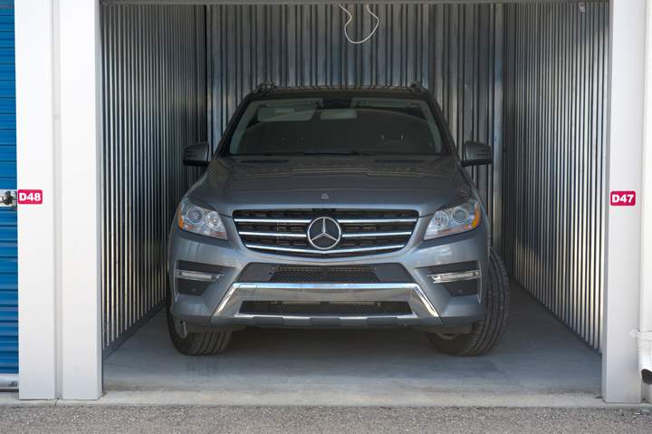 A photo of a stolen Mercedes seized by police in the Project Yellowbird raids.