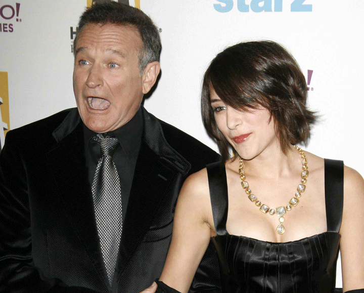 Robin Williams appears with his daughter Zelda at the 10th Annual Hollywood Awards in California on October 23, 2006.