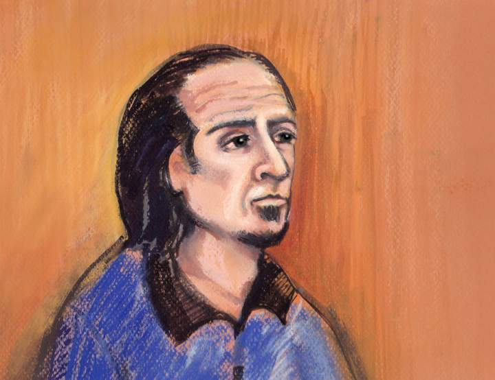 Sayfildin Tahir Sharif appears in court in Edmonton, Thursday, Jan.20, 2011 in this artist’s sketch.