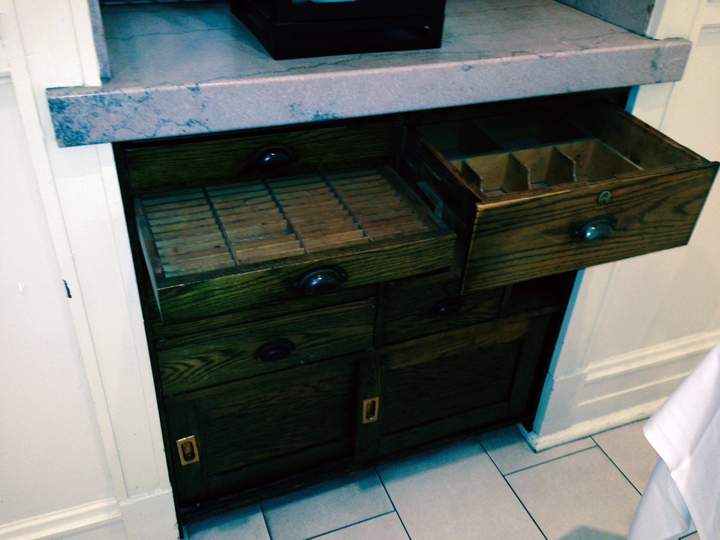 Ticket wicket drawers