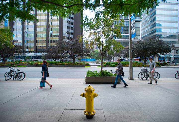 The fire hydrant located at 393 University Avenue in Toronto is pictured on Thursday, August 7, 2014.