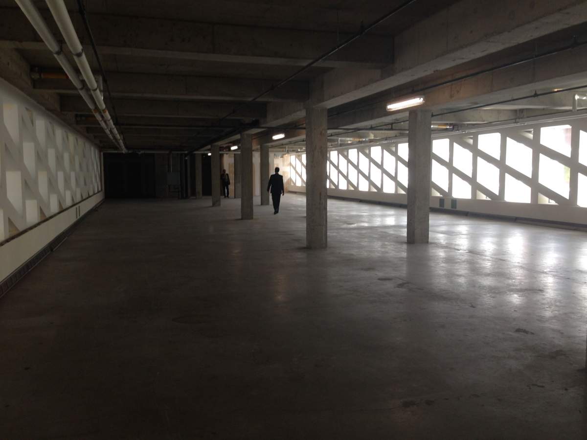 Amarjeet Sohi tours the space set aside for additional council growth. Sept. 17, 2014