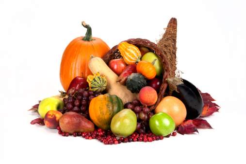 Fruits and vegetables.