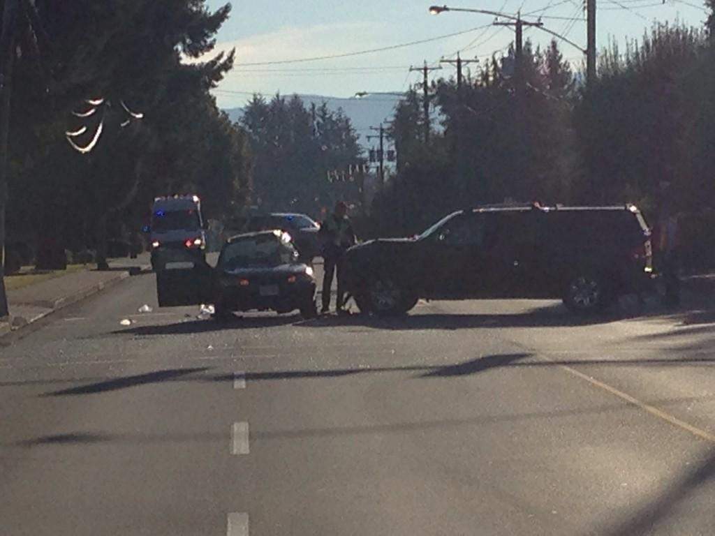 Crash in Abbotsford Friday morning.
