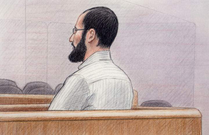 Courtroom sketch of Hiva Alizadeh, September 17, 2014.