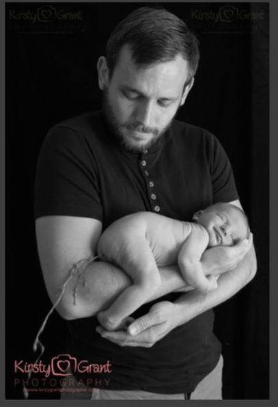 Al Ferguson with baby Ted