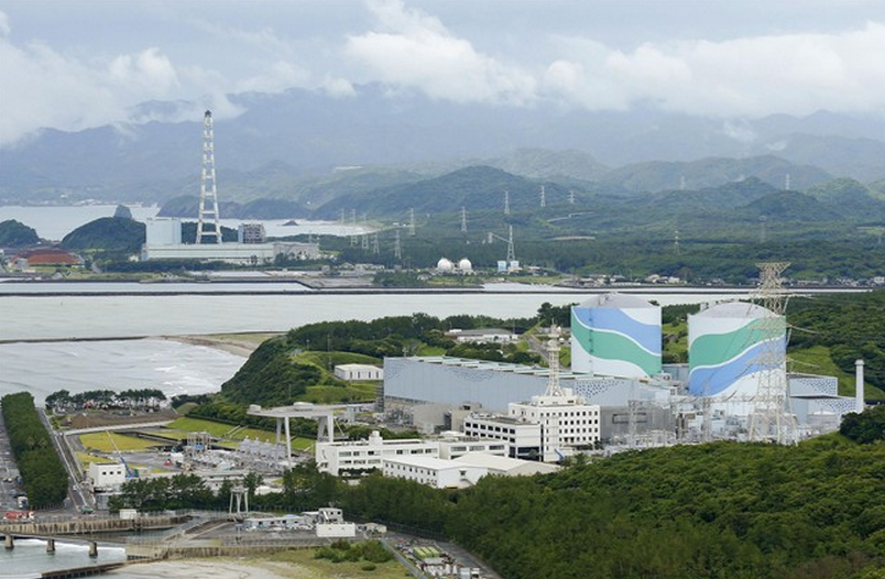 This June 2013 photo shows an overview of Sendai nuclear power plant complex in Sendai, Kagoshima Prefecture, southern Japan.