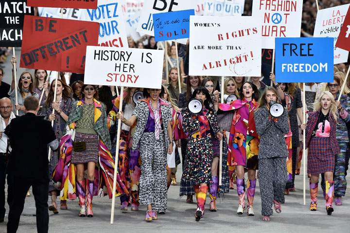 Chanel's feminist protest