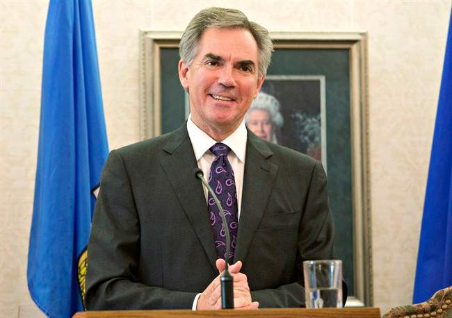 Alberta Premier Jim Prentice speaks in Edmonton, on Monday September 15, 2014. 