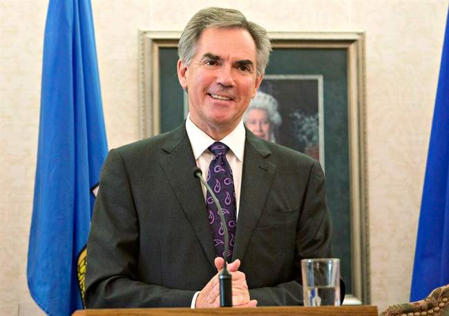 Alberta Premier Jim Prentice speaks in Edmonton, on September 15, 2014.